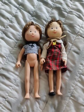 Rare Eden Toys Madeline Classic Y2K Girlhoo Brown-Haired Dolls Plaid Outfit Kids